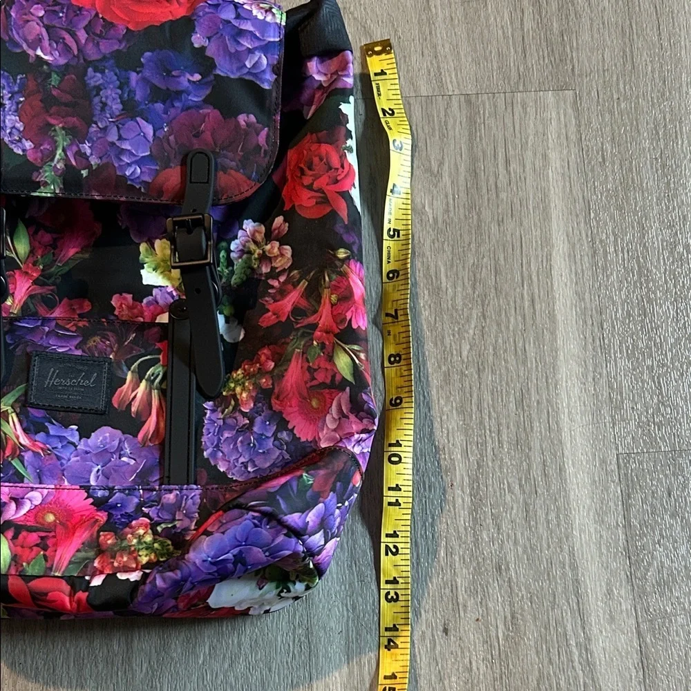 Herschel Supply Company Floral Backpack in Purple, Red & Black